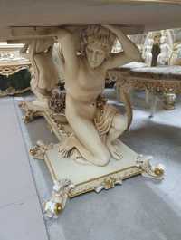 Wyjątkowy stół + 6 krzeseł Silik zestaw włoskich mebli barok