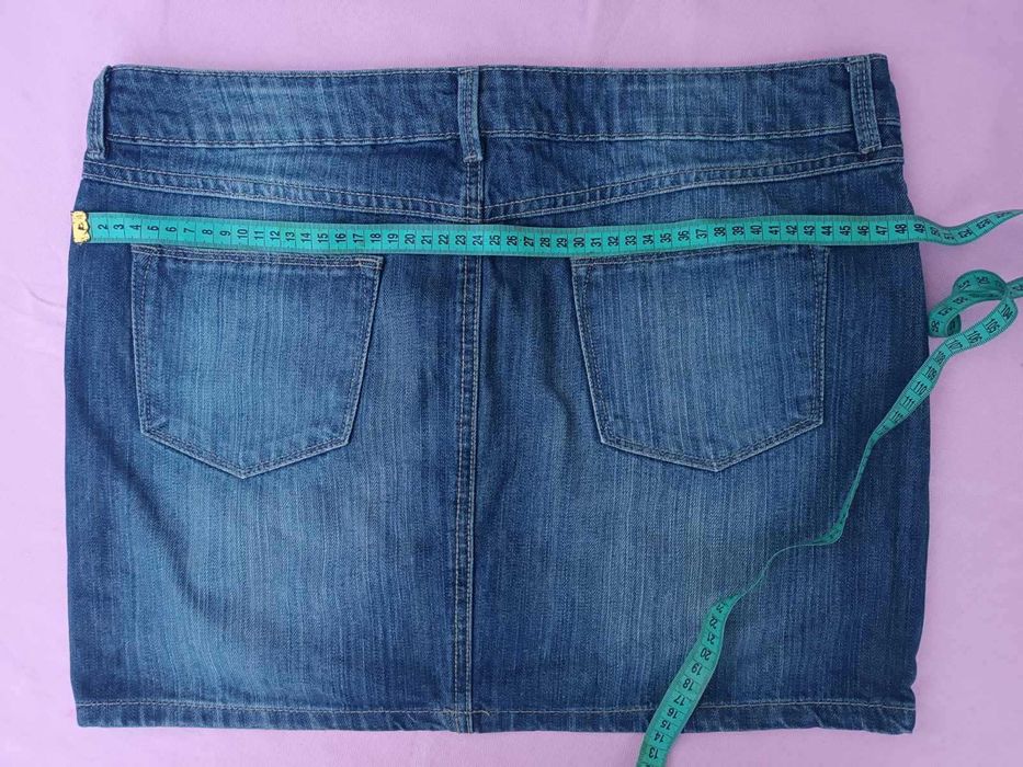 Юбка спідниця джинсова коротка в гарном стані Талія 92 бедра 104  UK40