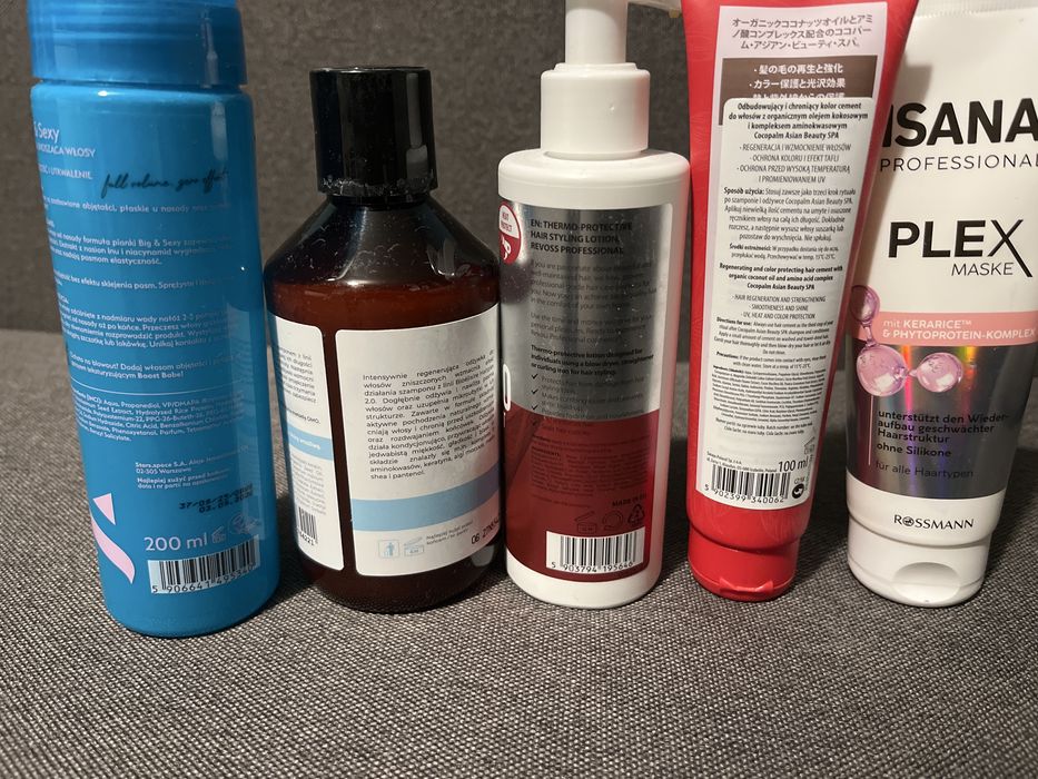 Zestaw Cocopalm,Revoss termoochrona,Isana Plex ,Bioelixire ,Star