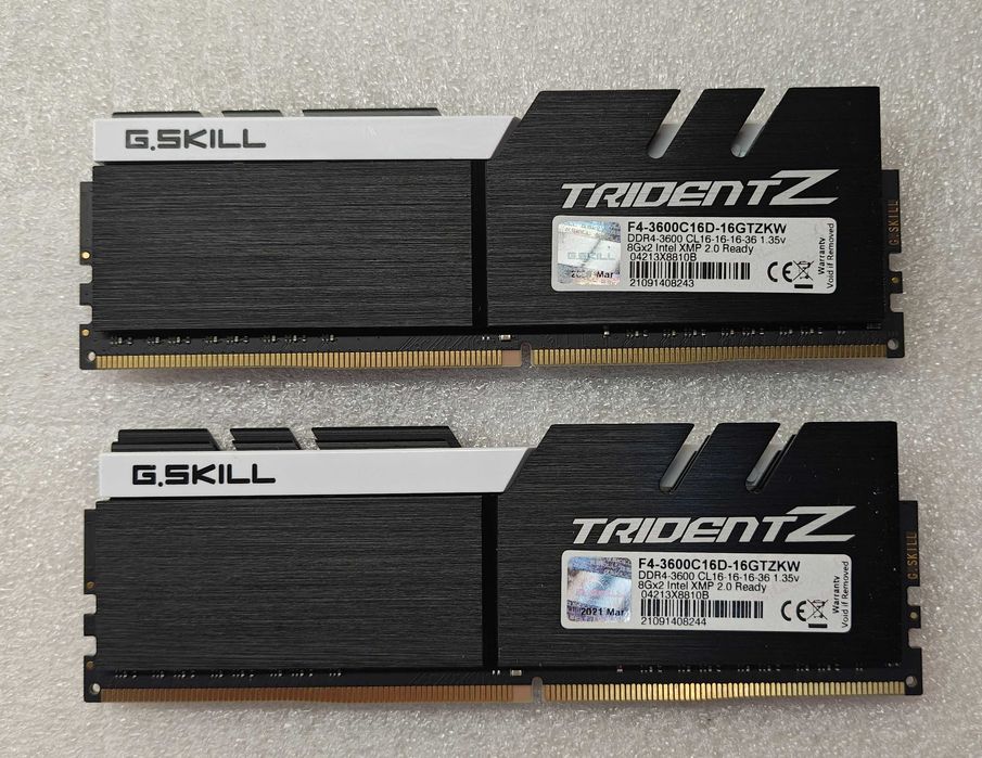 Pamięć RAM DDR4 G.SKILL 16GB (2x8GB) 3600 CL16 JAK NOWE! 100% sprawne!