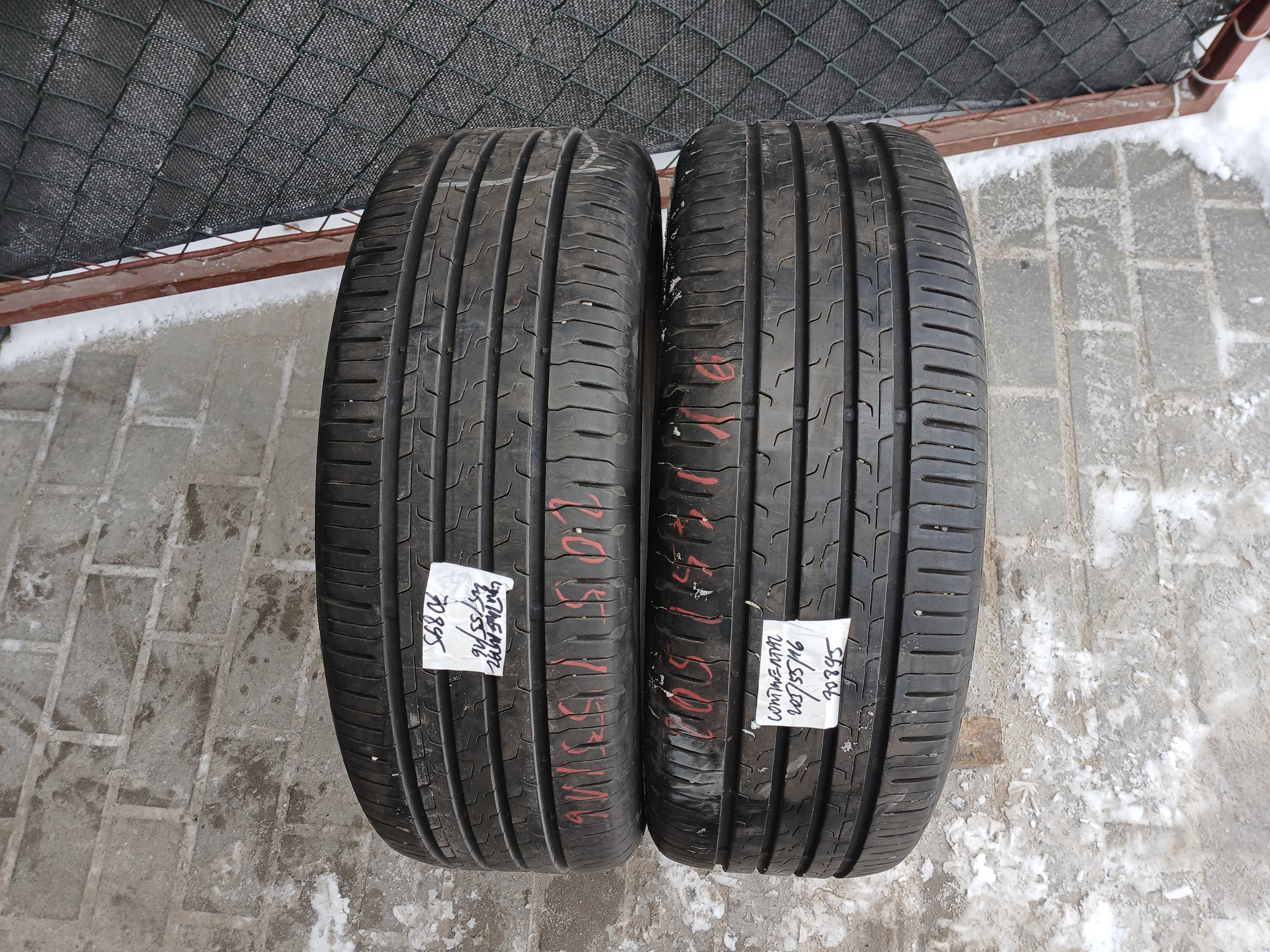 2x używane opony letnie 205/55 R16 Continental q1Montaż GWARANCJA