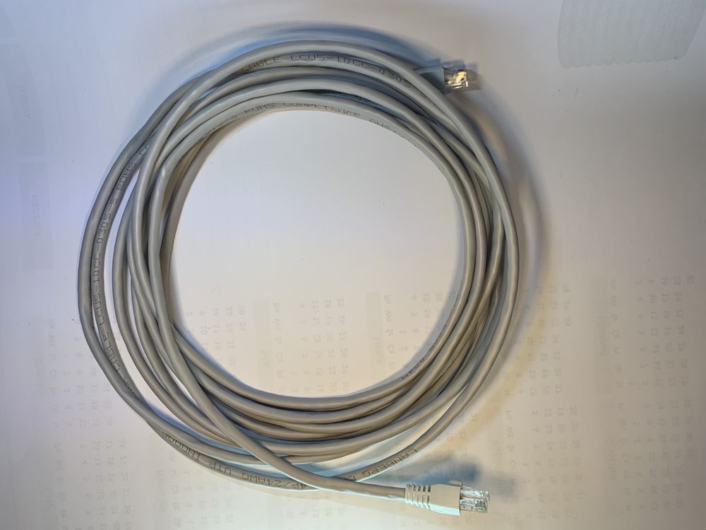 Kabel Sieciowy UTP 5e SZARY 10m