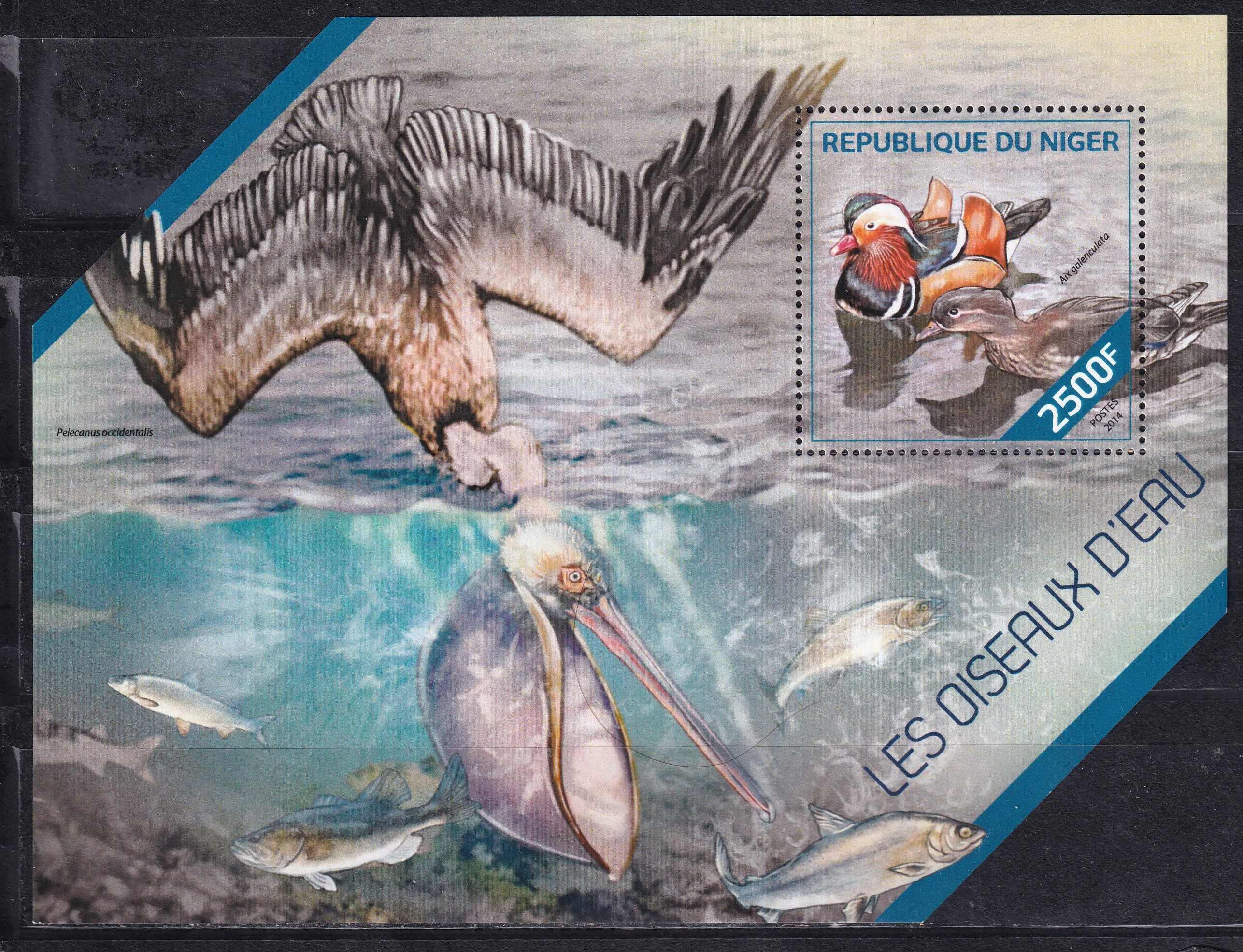znaczki pocztowe - Niger 2014 cena 5,90 zł kat.8€ (4) - pingwiny, blok