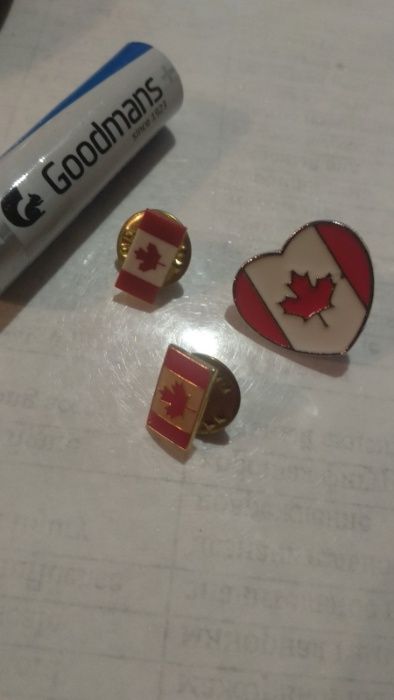 подарок из флаг Канада лист канадский сувенир брошь значок пин  3 вида