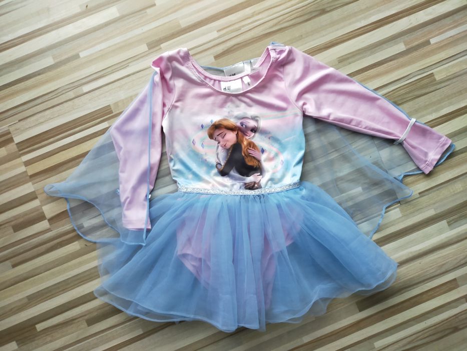 Strój gimnastyczny,balet H&M (98/104) Kraina lodu