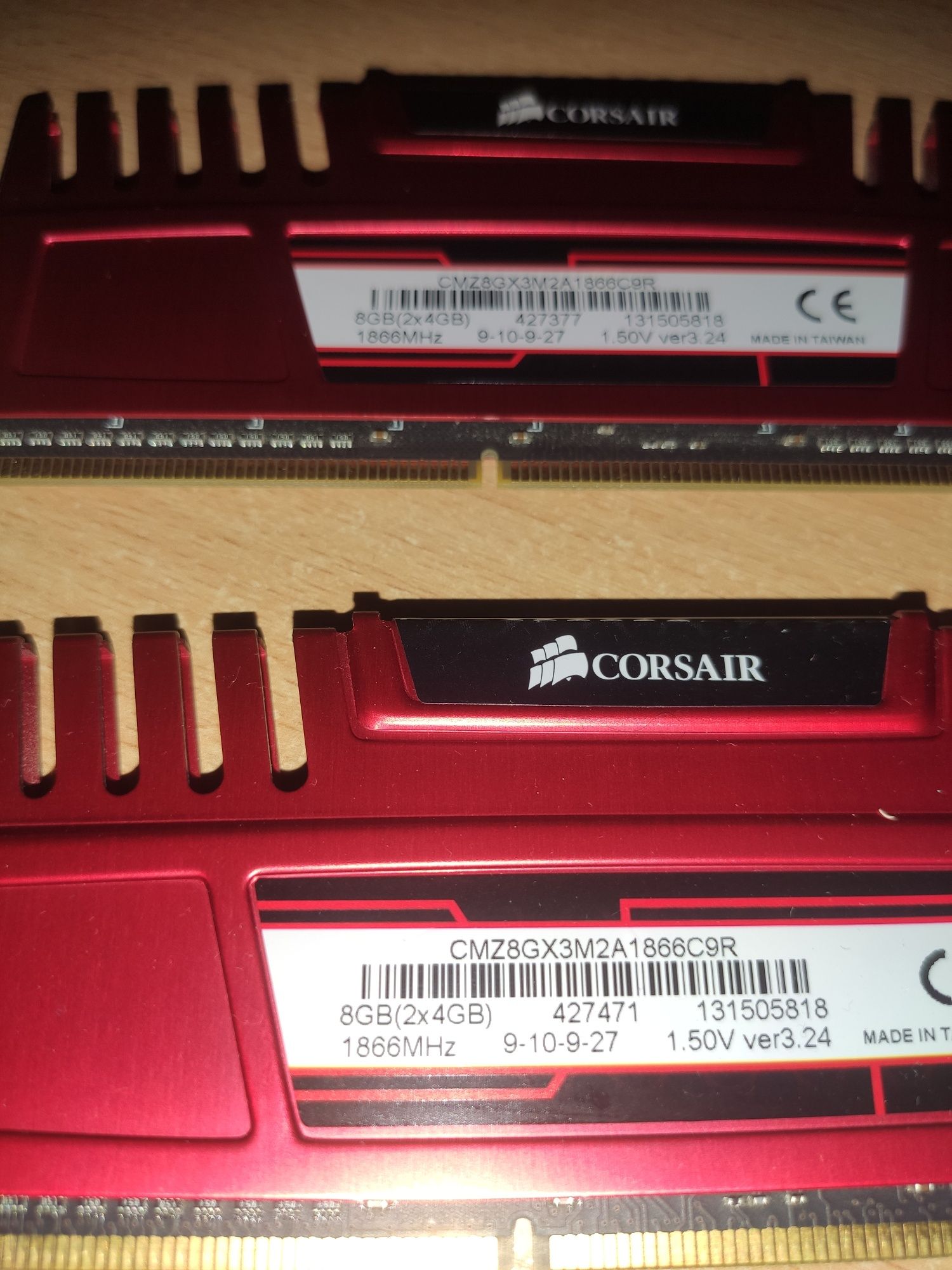 ddr3 gb 2*4 (1866 mhz) corsair vengeance