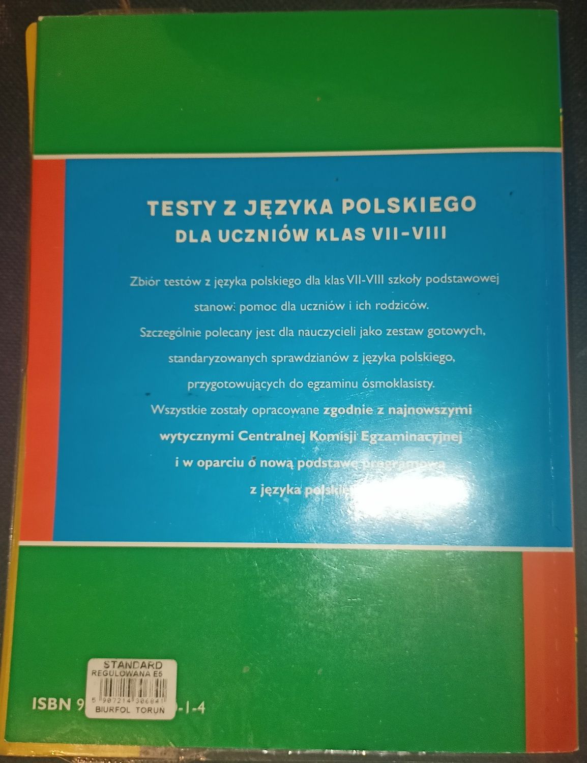 Testy z języka polskiego VII- VIII