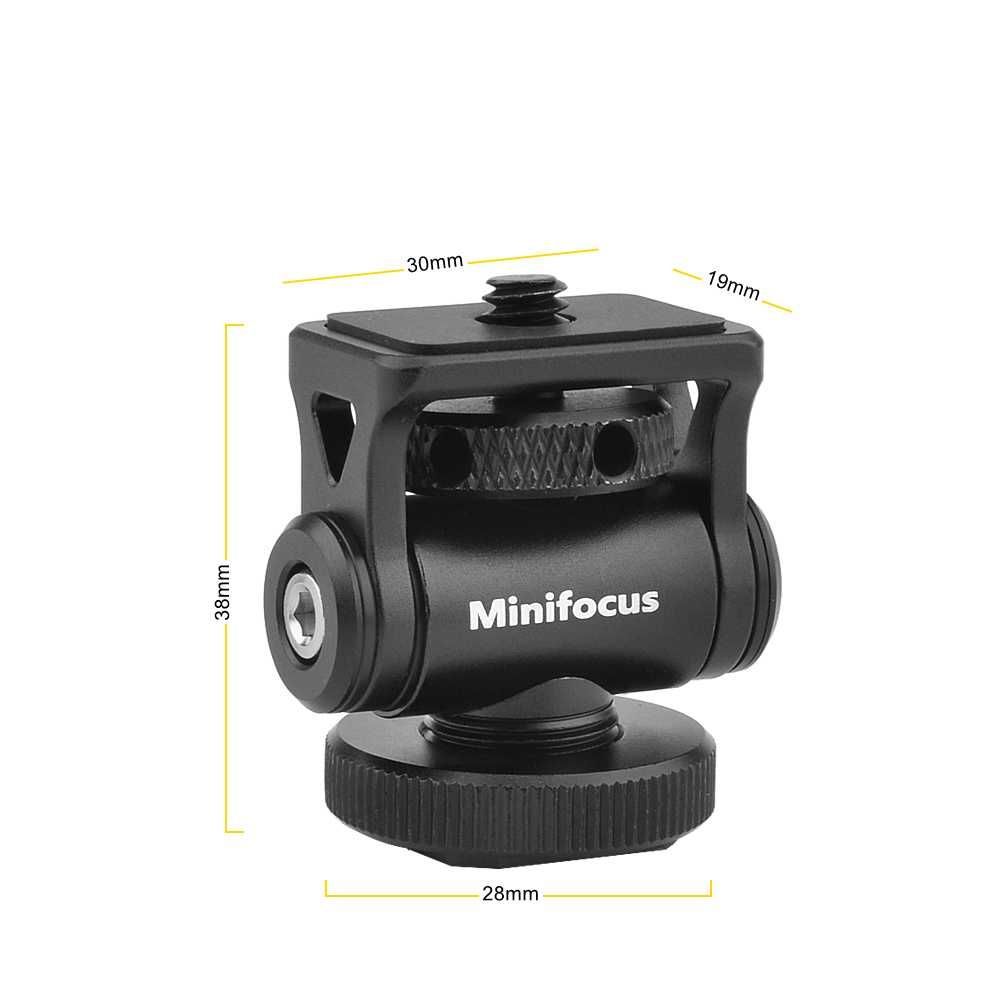 Uchwyt 1/4 na zimną stopkę do kamery mikrofonu Minifocus