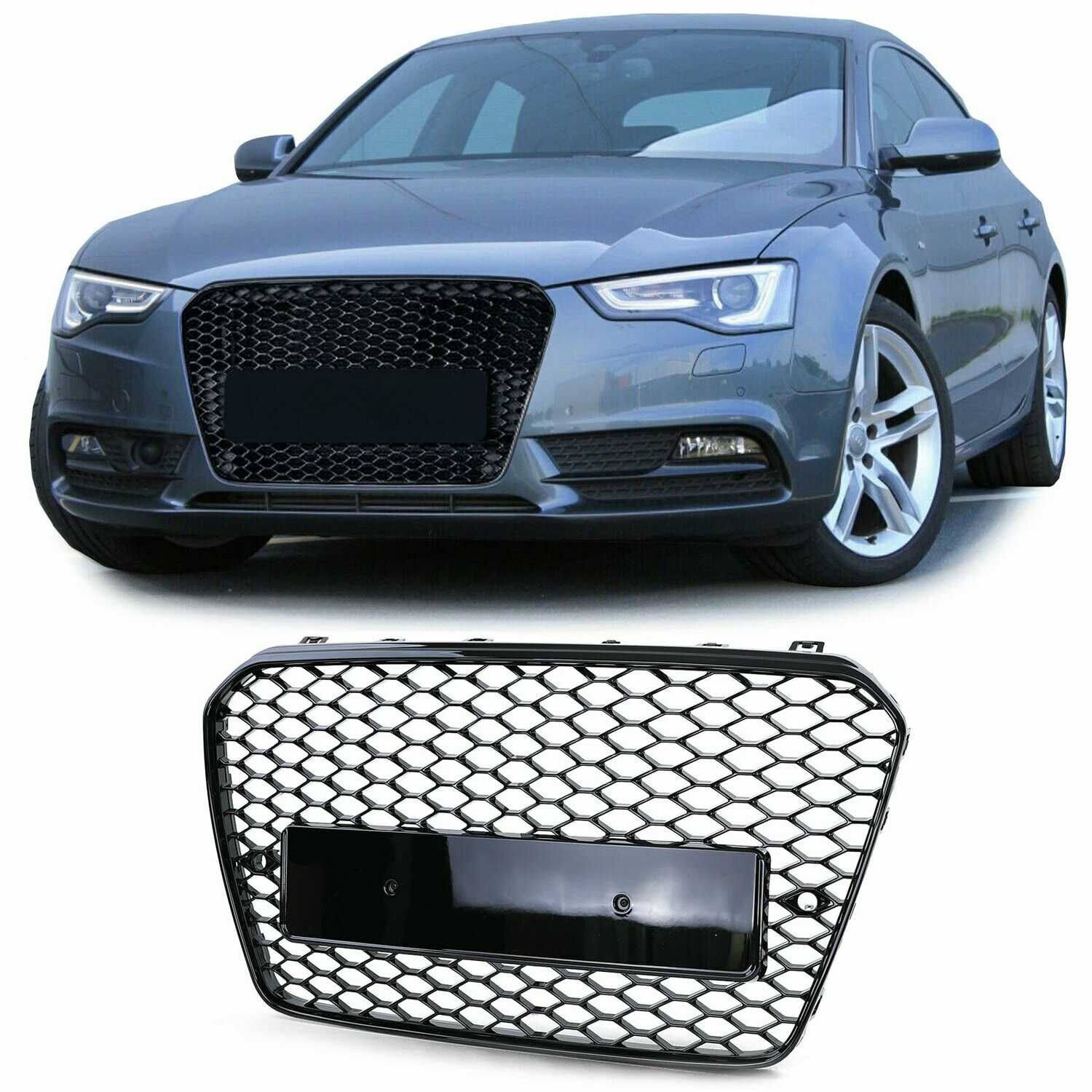 Grelha RS5 Look Honeycomb para Audi A5 B8 8T 2011 a 2017
