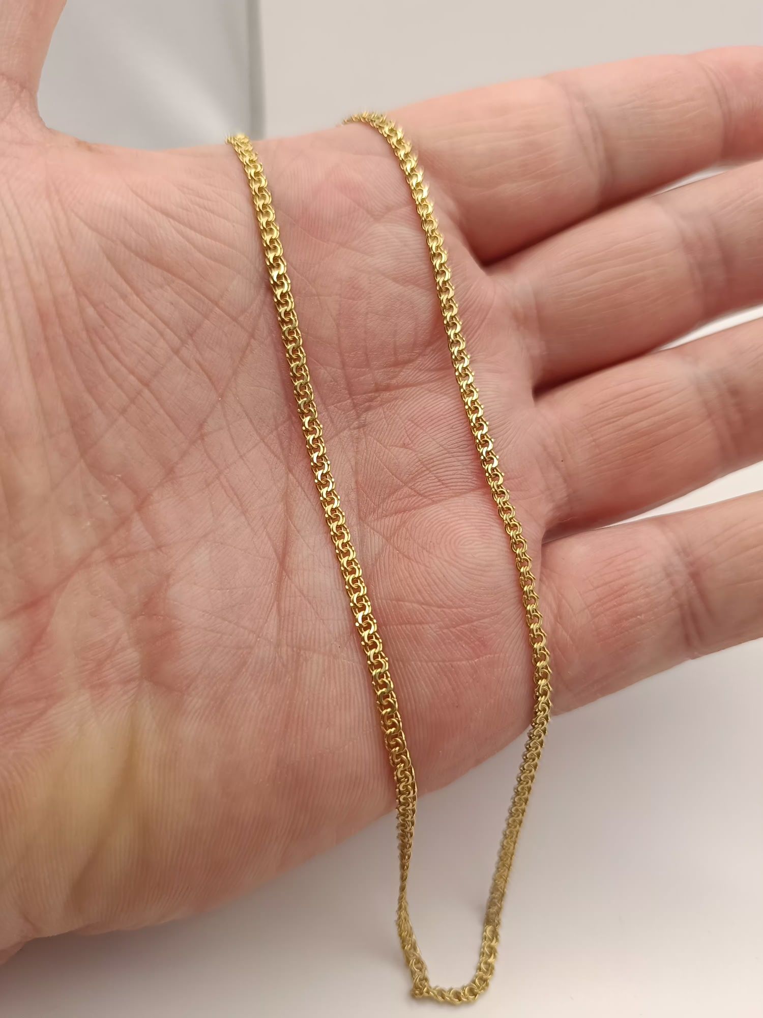 Złoty Łańcuszek Garibaldi 45cm Pr.585 Nowy Zapraszamy