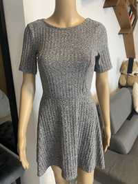 Sukienka H&M XS Prążkowana Tkanina