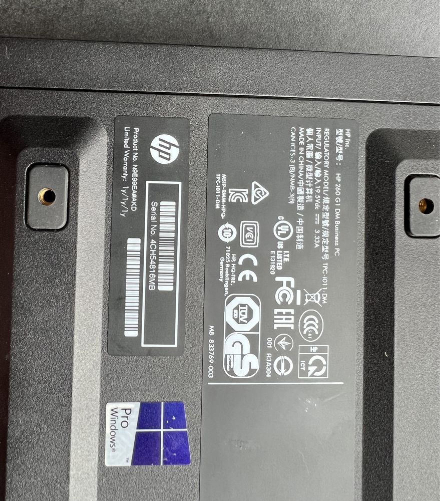 Mini komputer HP i3/4ram/256 ssd/ Win 10 Pro