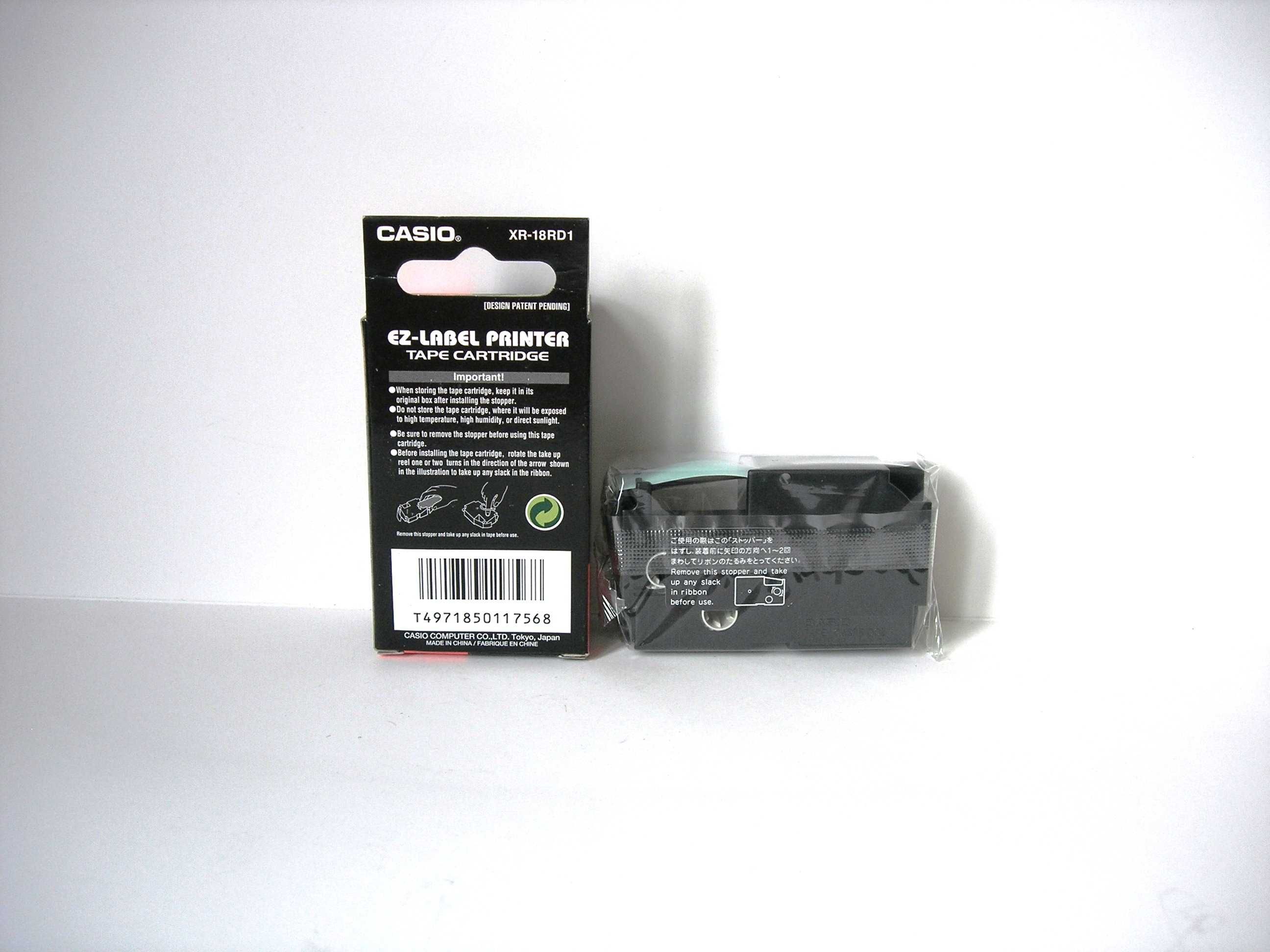 Tasiemka Casio XR-18RD1 czerwona oryginał nowa