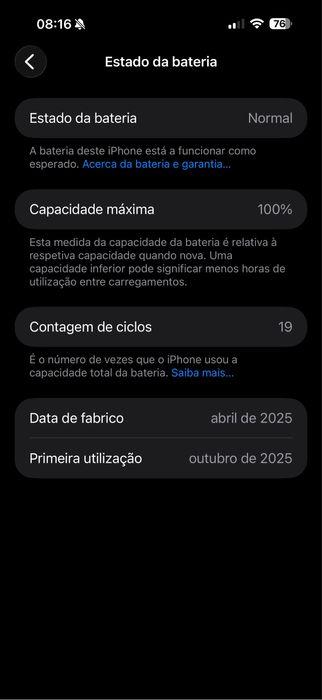 Iphone 16 pro max 256gb como novo