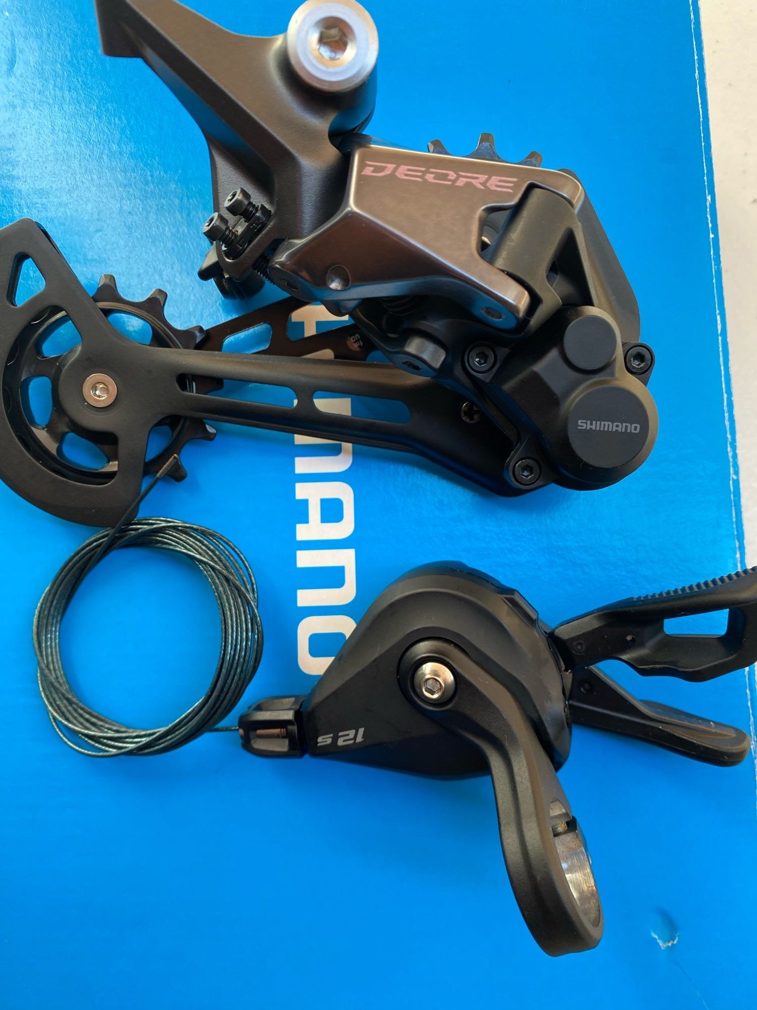 Shimano Deore 12шв M6100 комплект новий задній перемикач + манетка