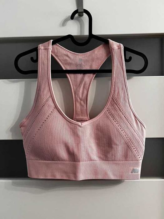 Biustonosz sportowy New Balance XL różowy pudrowy róż