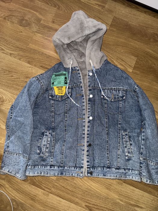 Курточка джнсова на хутрі