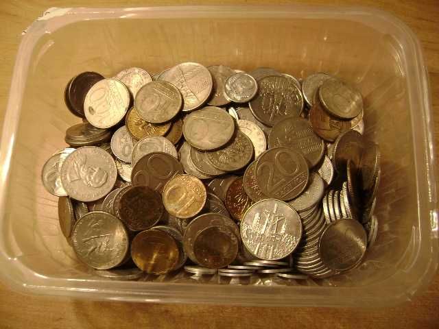 Starocie z PRL - Stare monety polskie = Zestaw 202 sztuki z PRL