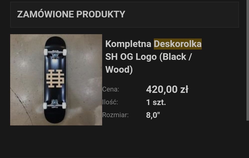 Deskorolka kompletna SH