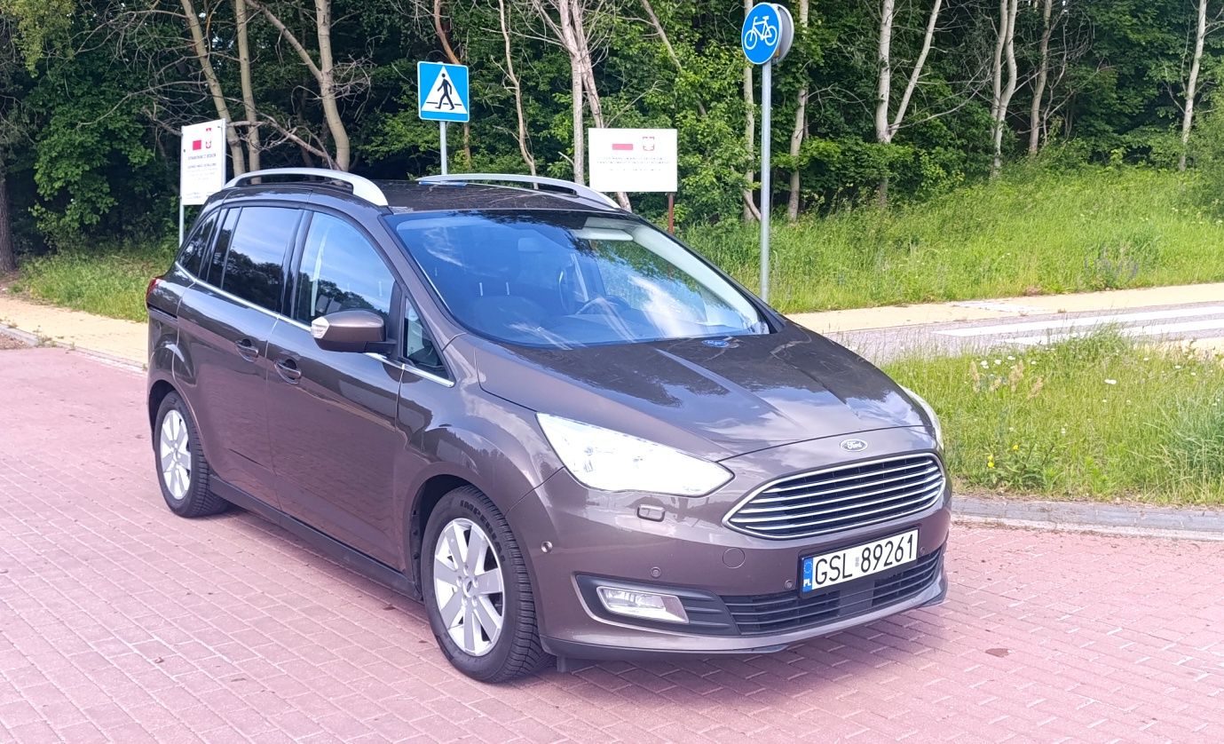 Ford Grand C max 2.0 TDCi 150 km Automat 2015 Lift Titanium LED Navi
