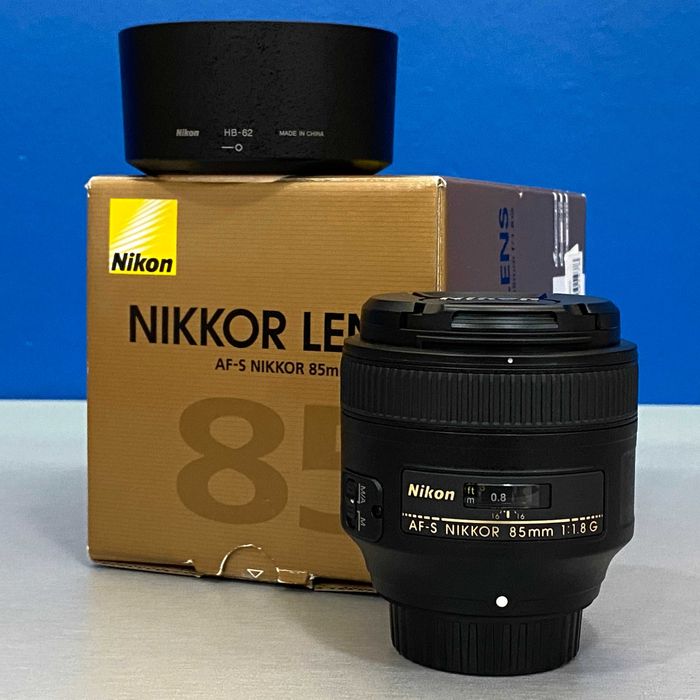 Nikon AF-S 85mm f/1.8G (NOVA - 3 ANOS DE GARANTIA)