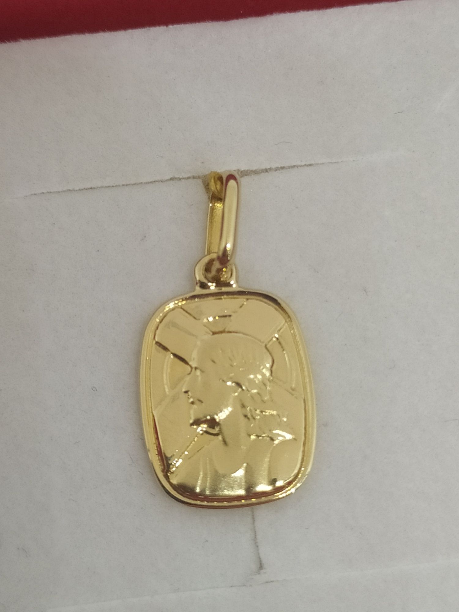 Oryginalny złoty medalik z Pane Jezusem żółte złoto pr 585