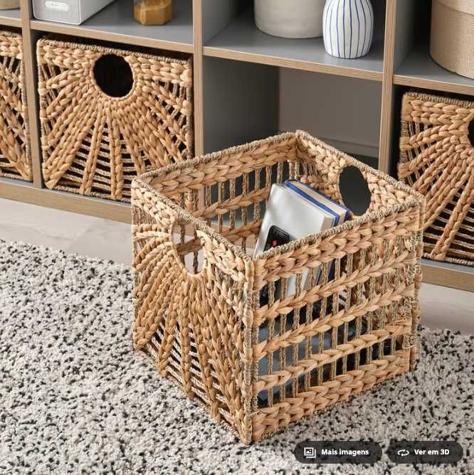 Cesto IKEA - LUSTIGKURRE - Conjunto de 3 Cestos