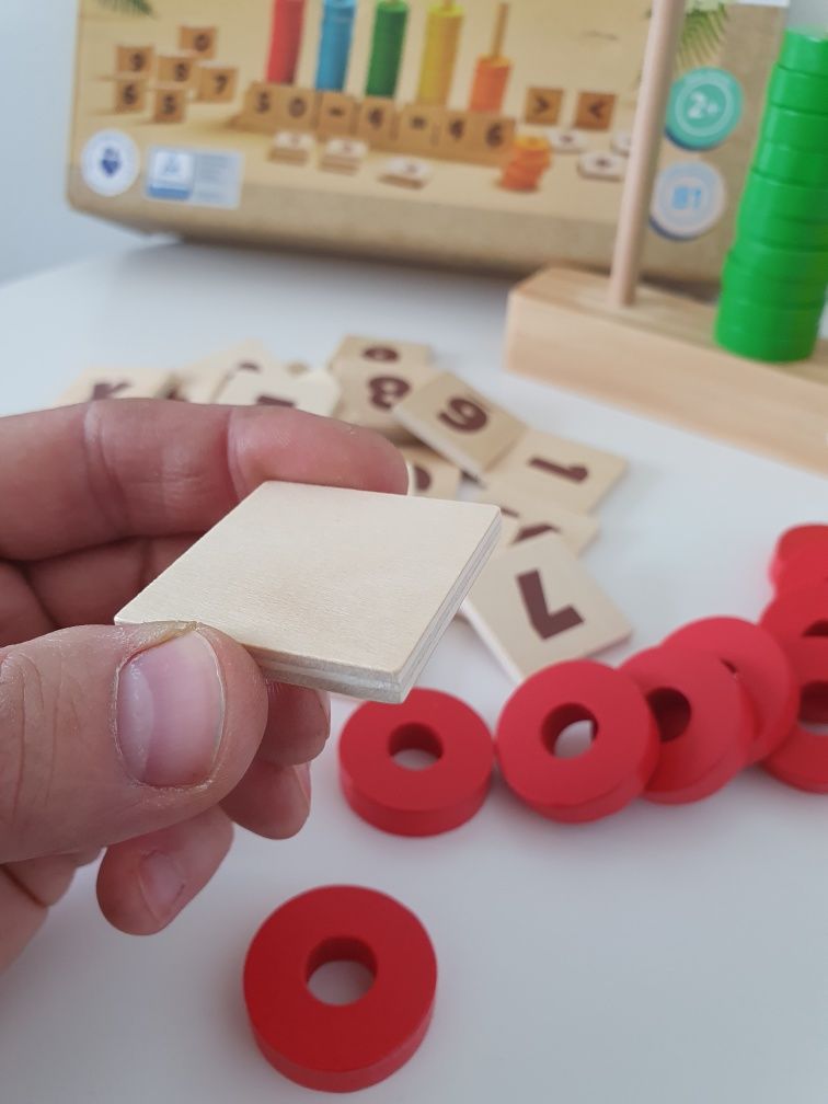 Liczydło Drewniane Elefun. Drewniany Sorter. Montessori.