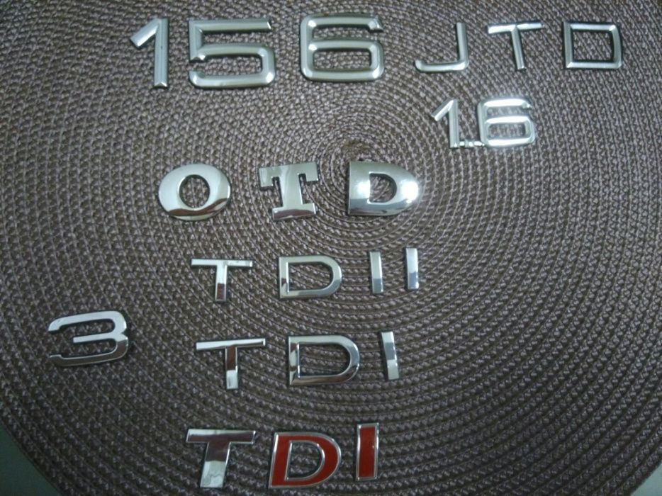 Letras/ legendas de VW AUDI Alfa Romeo