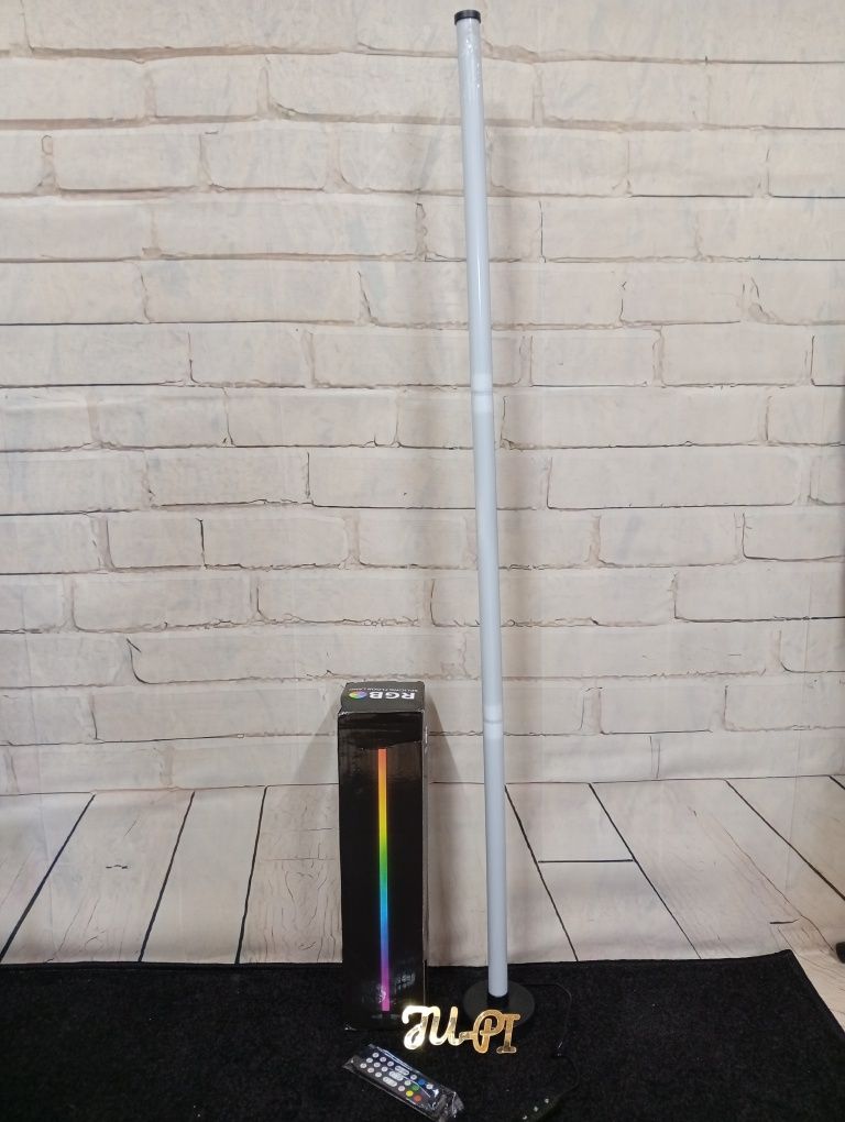 Wysoka lampa Led RGB podłogowa stojąca 120 cm +pilot