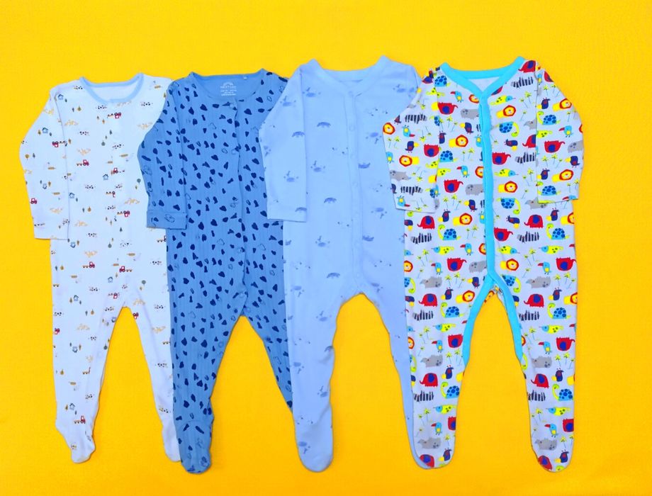 Чоловічки (набір, 4 шт) для хлопчика 9-12 міс.(74-80). Ціна за набір