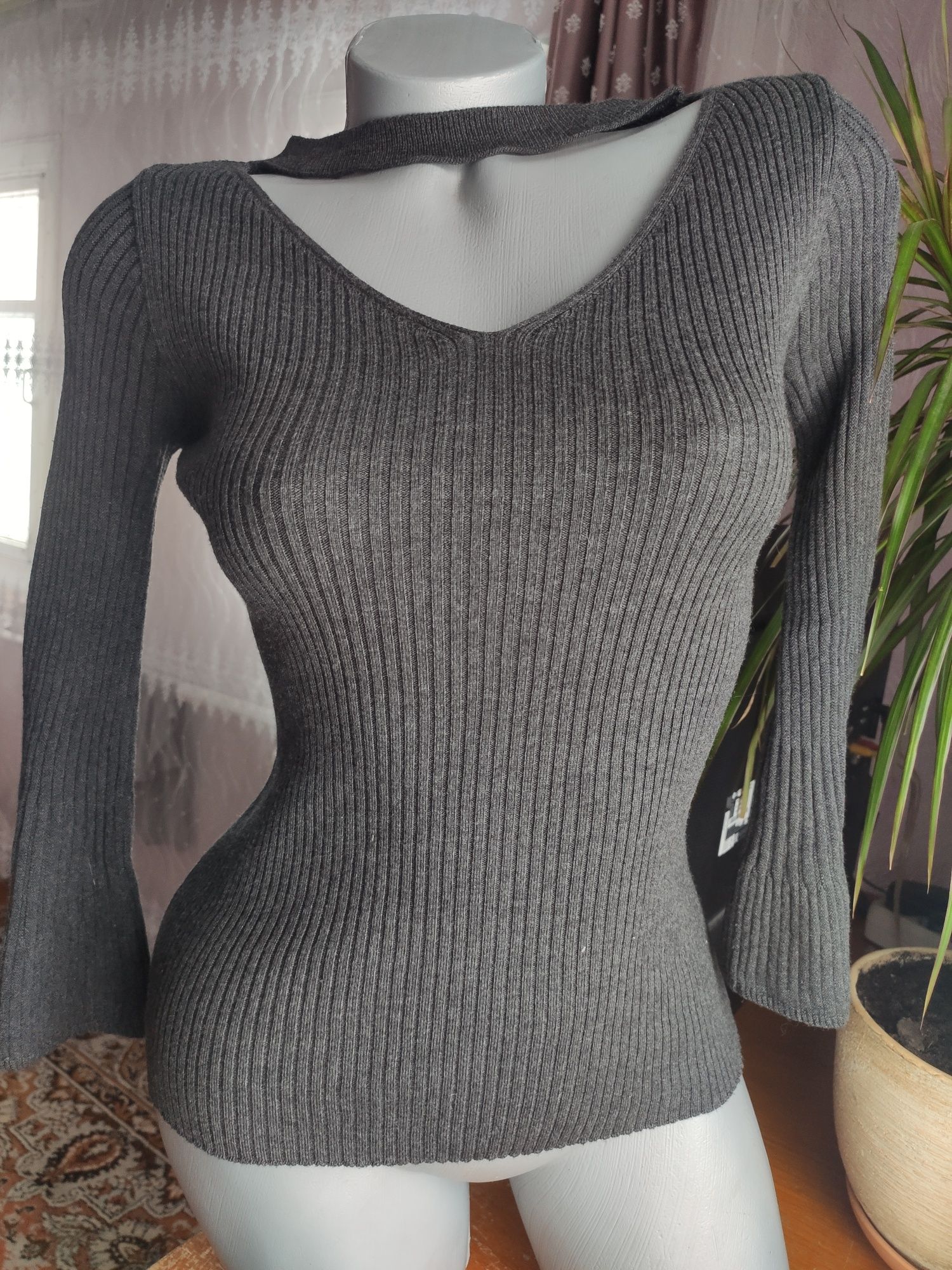 Водолазка женская,кофта сіра,оригінальний светрик,пуловер