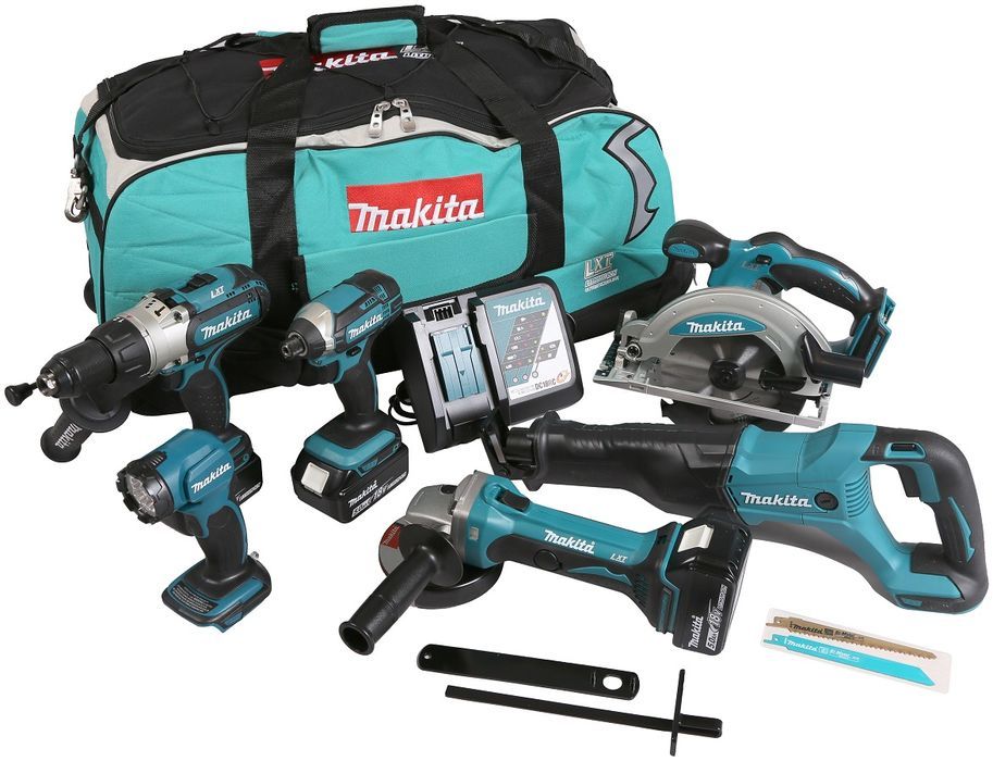 Zestaw 18V Dtd152+Dhp451+Dss610+Dga452+Djr186+Dml815 Makita M Dlx6105T