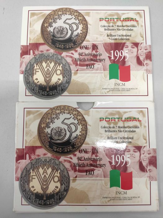 Moedas Escudos em carteira BNC 1995