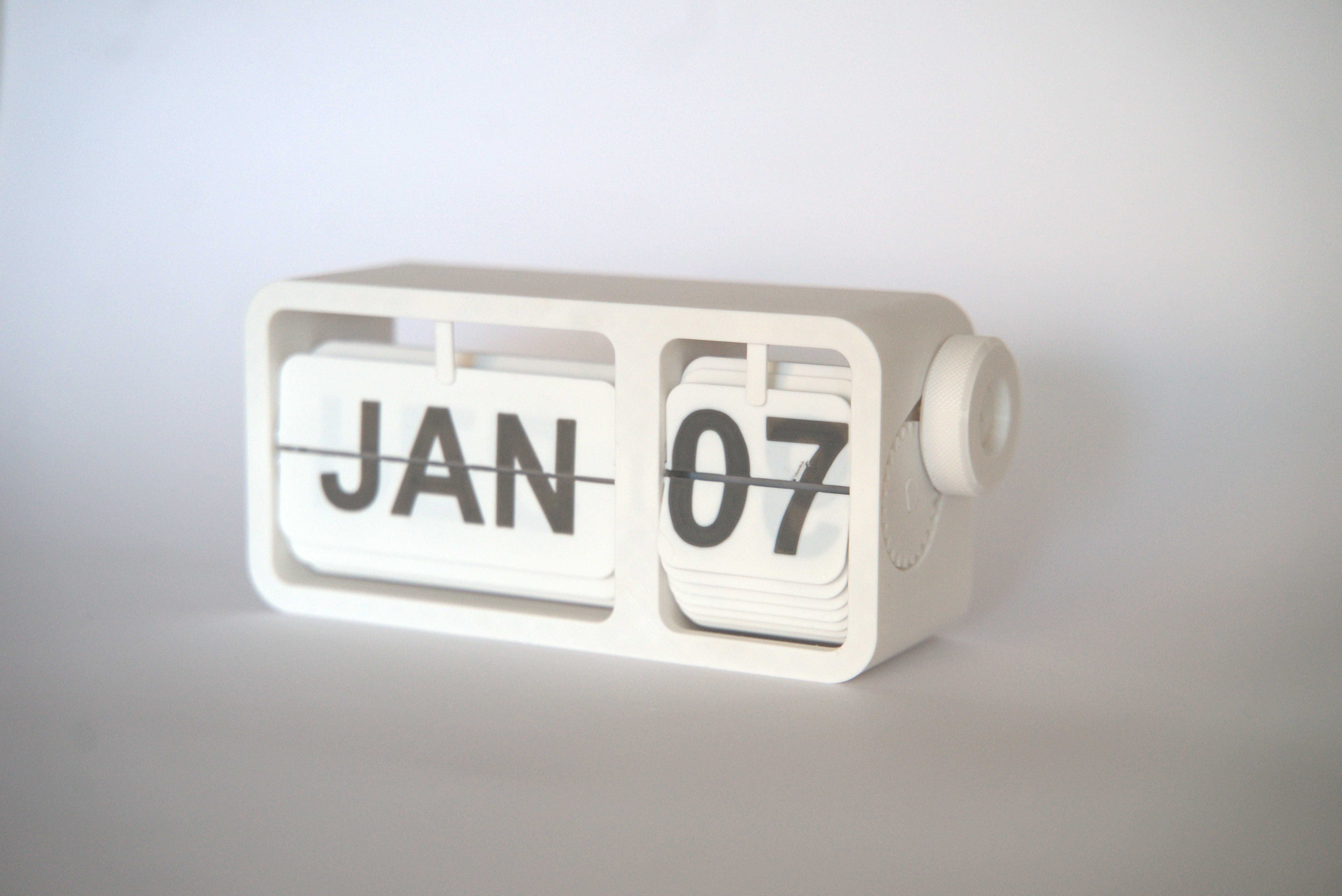 Calendário rotativo manual
