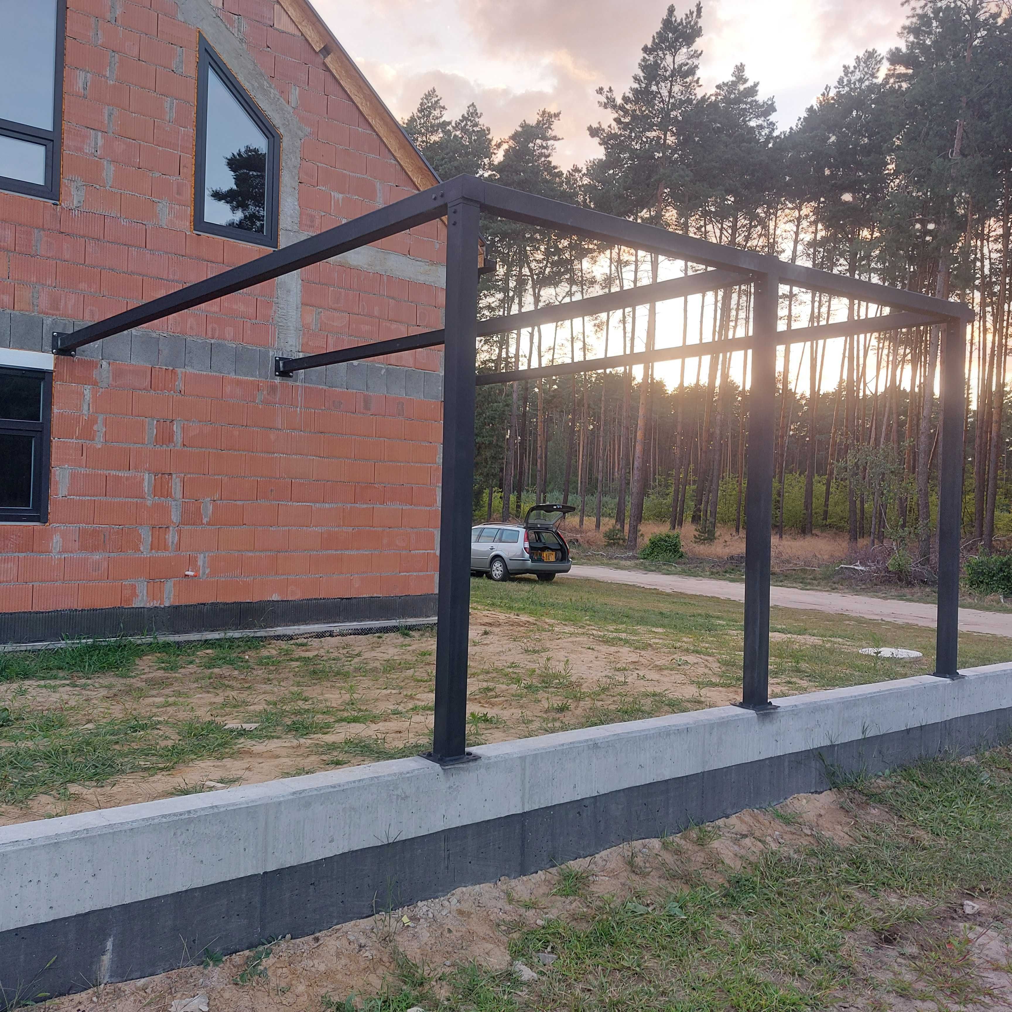 Carport  6 x 6,wiata samochodowa,wiata garażowa,konstrukcja stalowa
