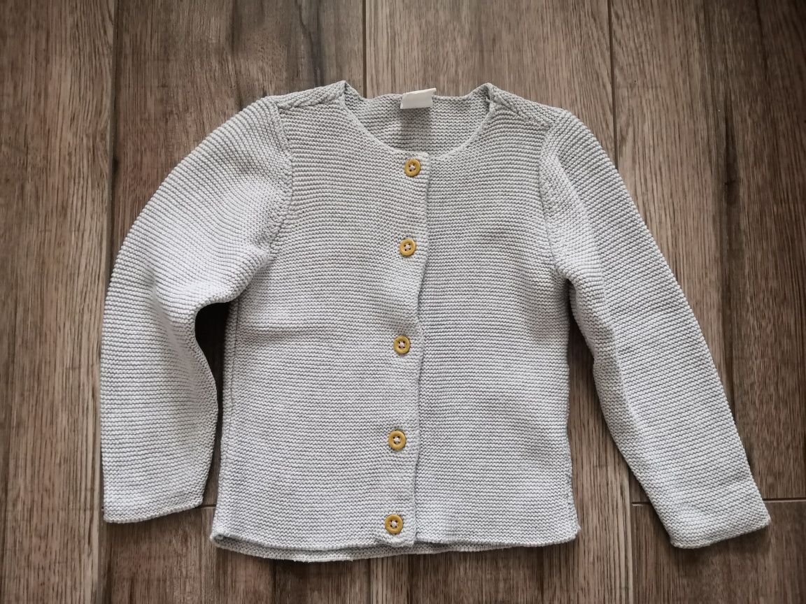 Eleganckie sweterki Obaibi i Hm - roz. 92 - Komplet