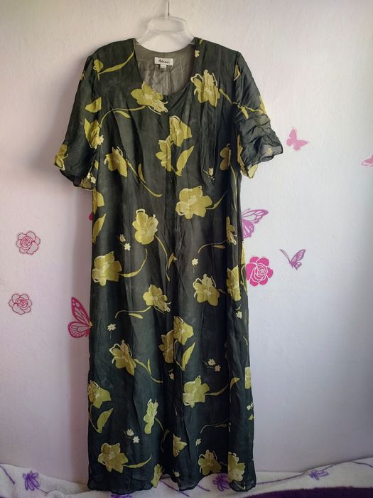 Letnia długa sukienka r.46 wiskoza