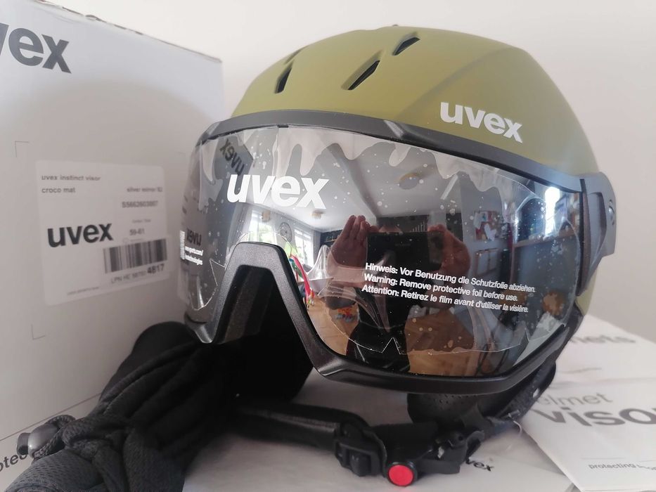 Kask narciarski Uvex Instinct Visor Croco Mat L 59-61cm