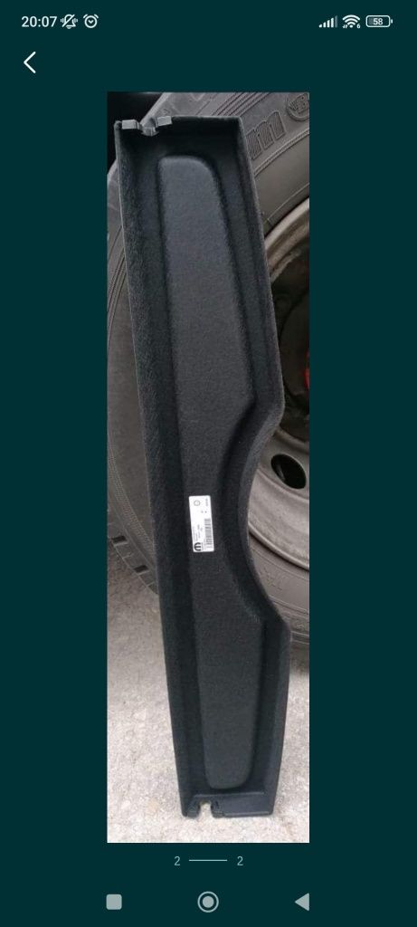 Chapeleira Fiat Tipo / Fiat 500 / Peugeot 208 /Citroën C3, C5 Aircross