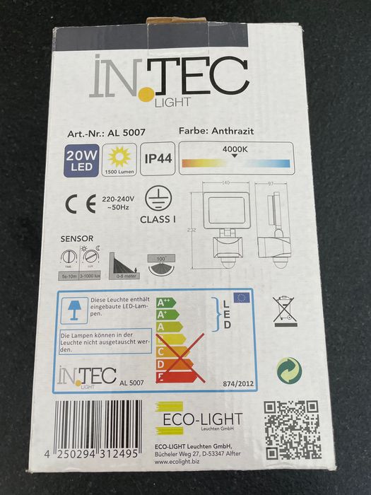 Reflektor Led Nebraska, 20w, 4000K, IP44