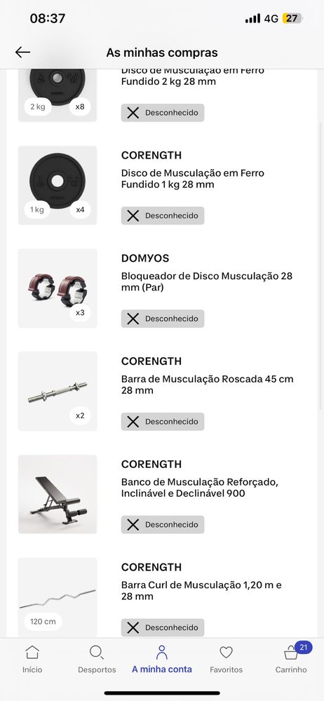 Equipamento de Ginasio