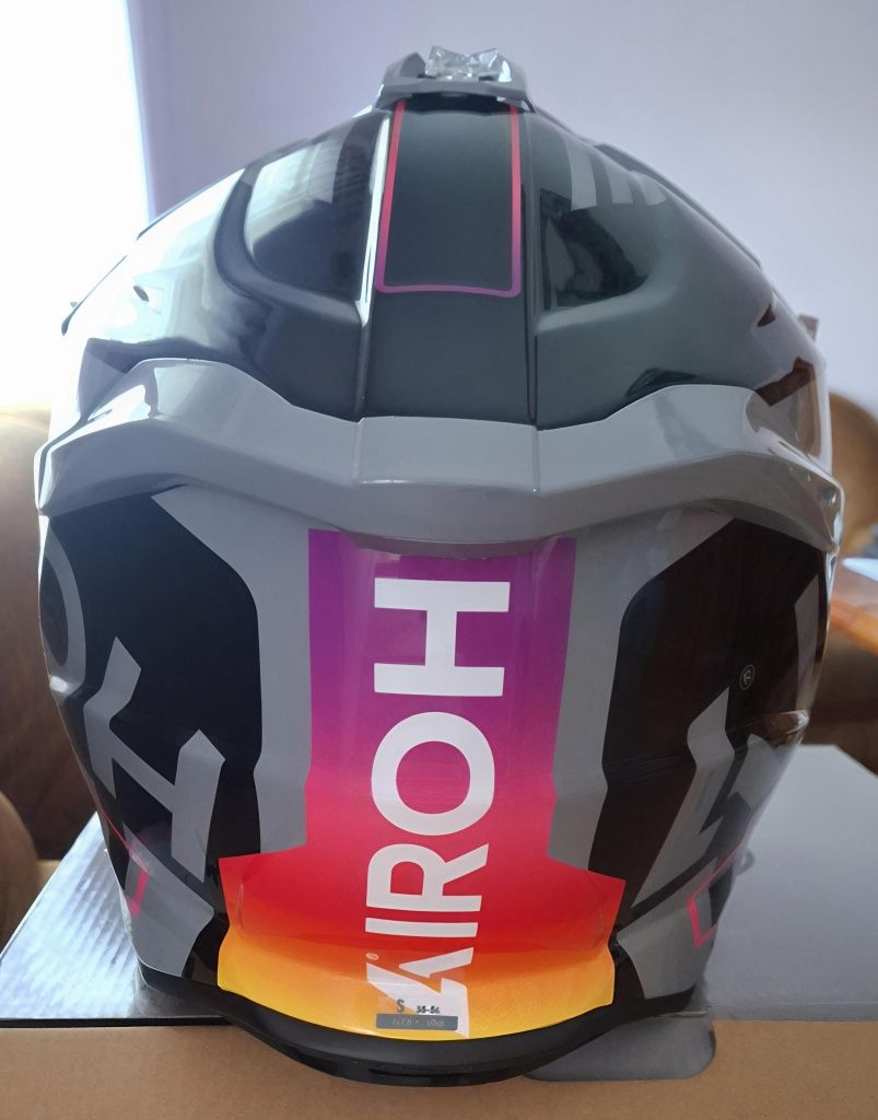 Kask motocyklowy Enduro - Airoh Strycker Brave Grey Gloss