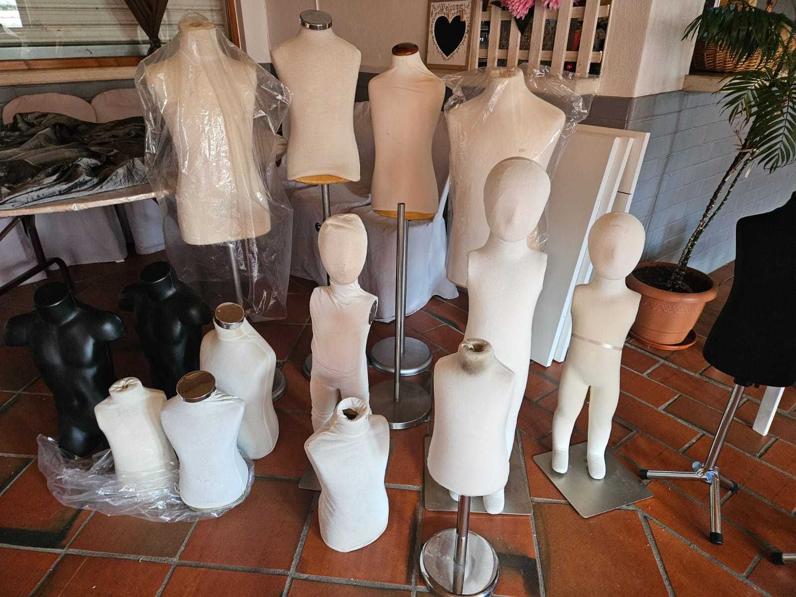 Manequis e bustos de criança