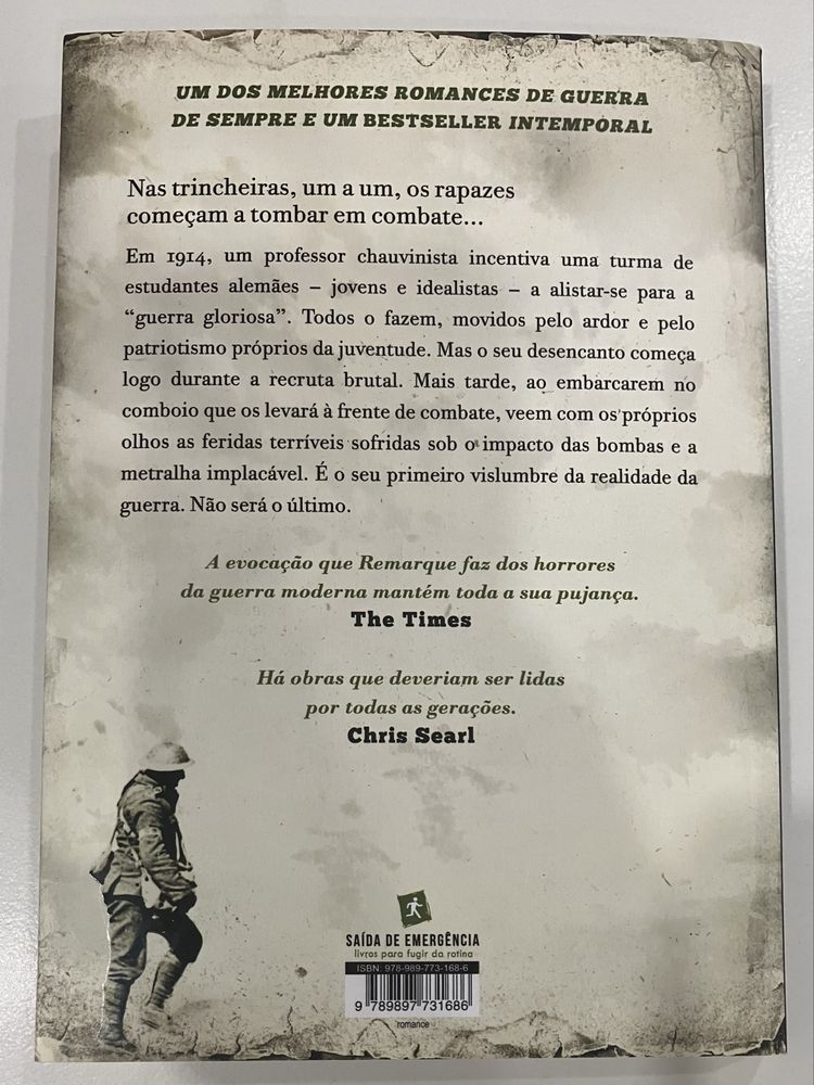 Livro A Oeste Nada de Novo