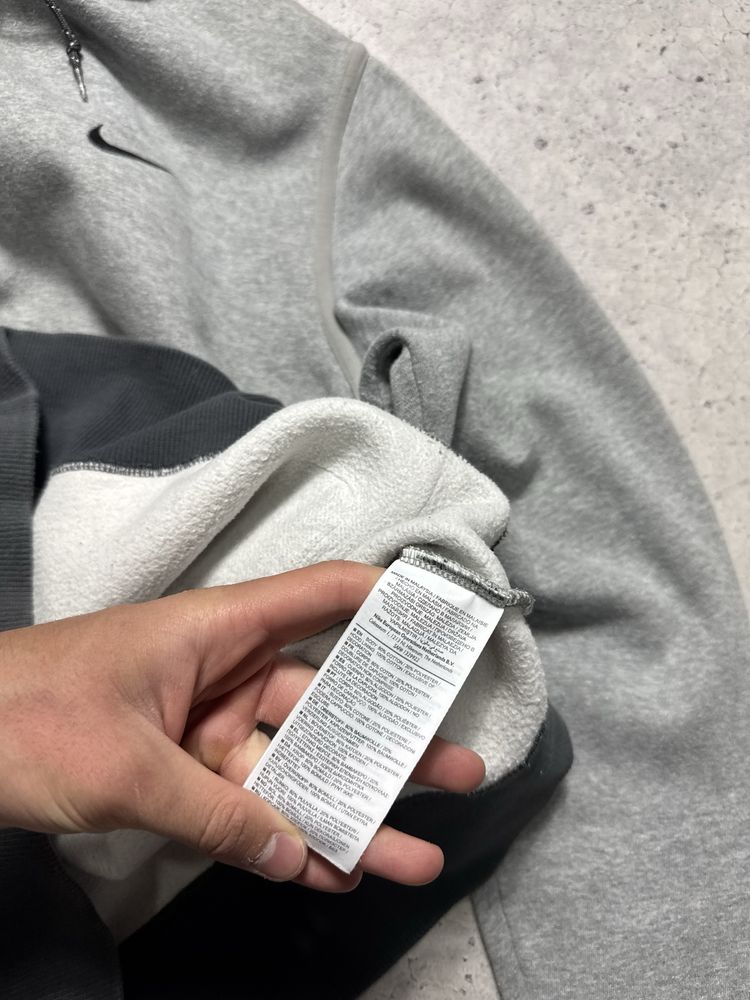 Мужская Кофта Худи Nike Серая Оригинал Идеал Размер M-L