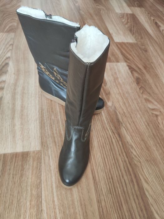 Сапоги зимние из натуральной кожи