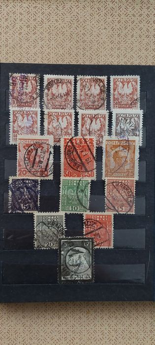 Stare znaczki pocztowe oraz klaser