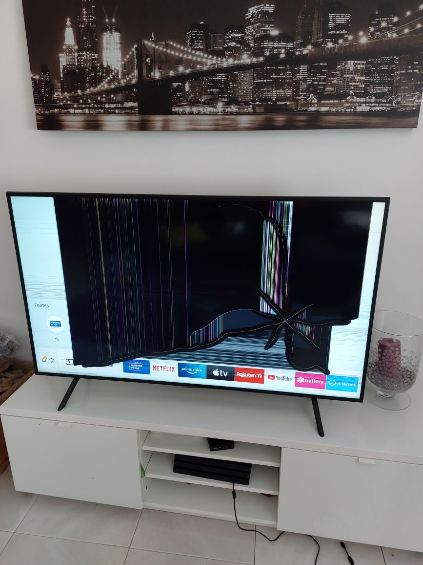 Tv lcd 55" com defeito no ecrã