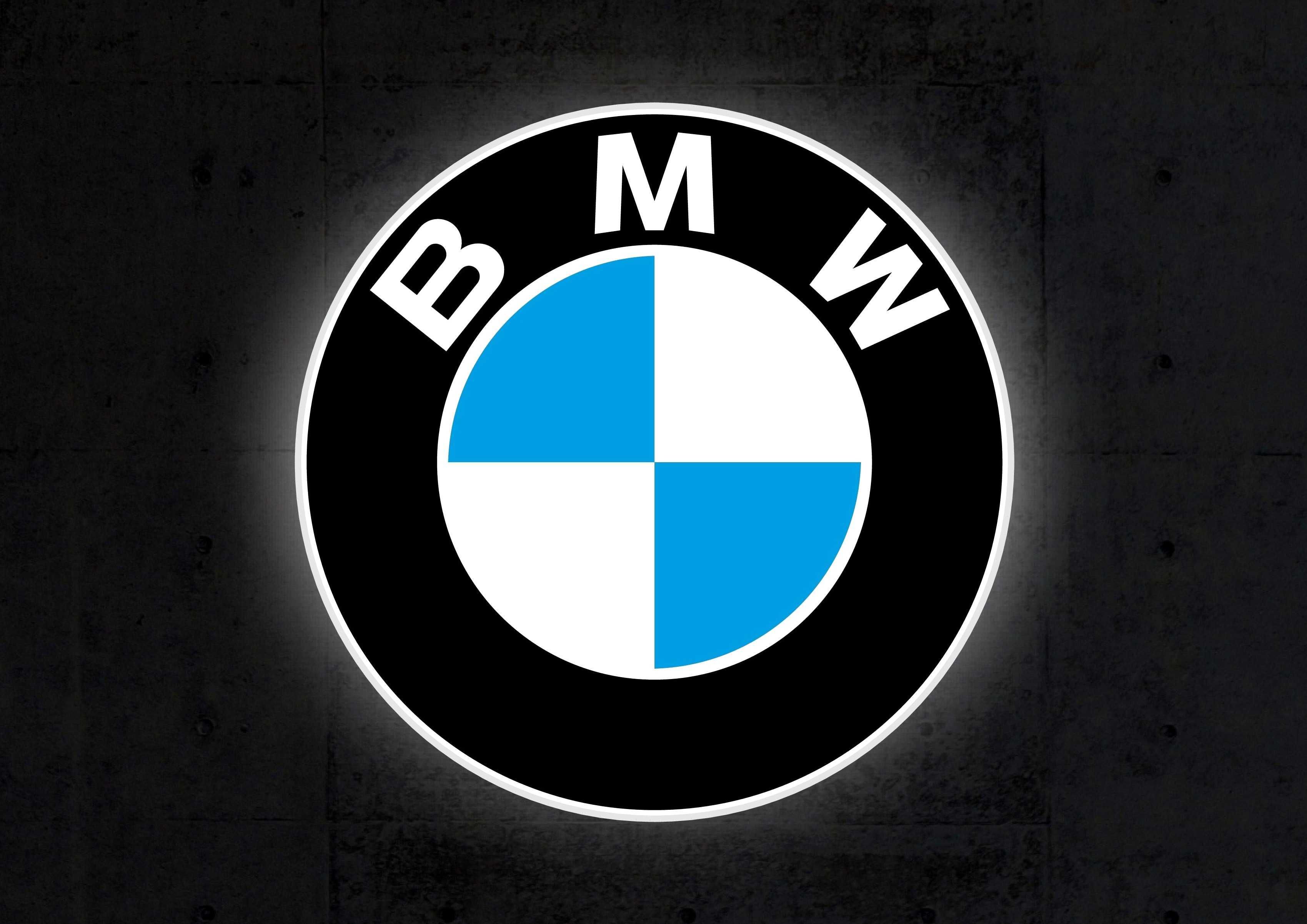 LED Neon BMW, Logo, Reklama świecąca, Szyld, Baner, Lampa, Prezent